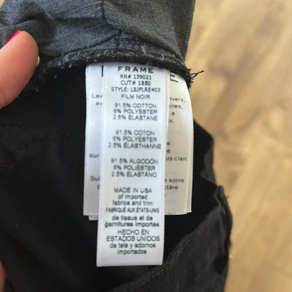 Frame Denim Le Skinny de Jeanne with Bell Bottom “bottoms” - Picture 6 of 6